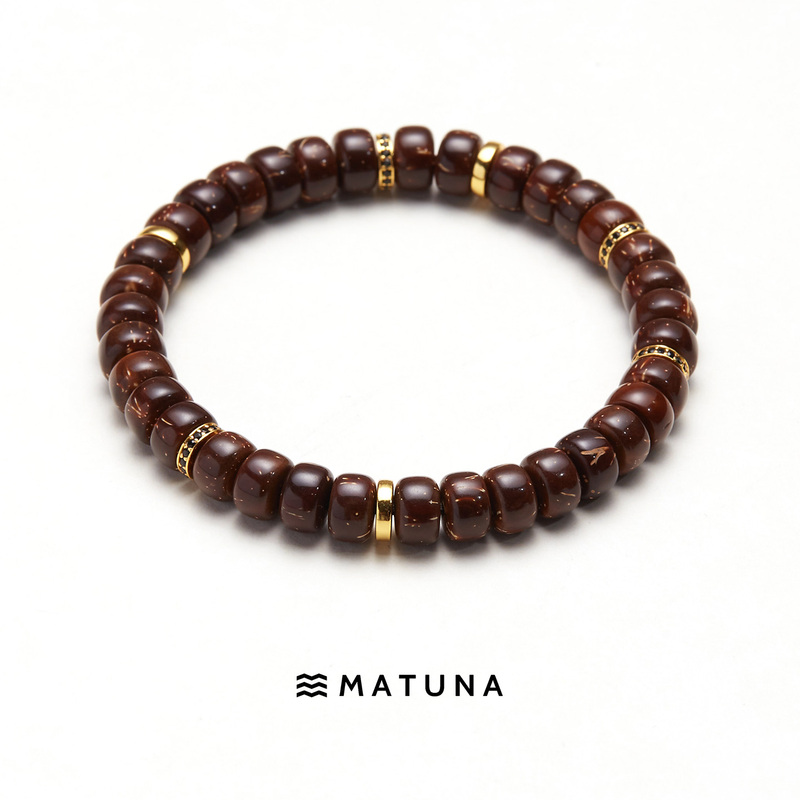M152 Brown Bright Matuna Natural Straight Solid Purple Gold Rat 18K Gold Standard S925 Silver Spacer Bead for Jewelry Making M152 Brown Bright Matuna Natural Straight Solid Purple Gold Rat 18K Gold Standard S925 Silver Spacer Bead for Jewelry Making