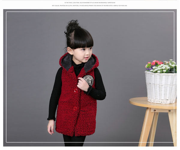 Gilet fille en laine - Ref 2071092 Image 13