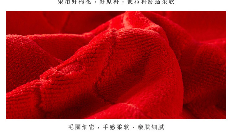 Khăn gối lớn màu đỏ một đôi bông cưới để tăng độ dày jacquard cắt nhung hi từ gối cưới vỏ gối đẹp