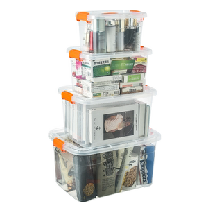 透明收纳箱小号储物盒零食水果透明整理箱