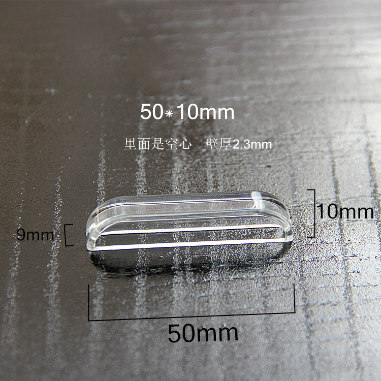 Full price Acrylic harmonica cross handle Hollow transparent handle Plexiglass crystal cross handle