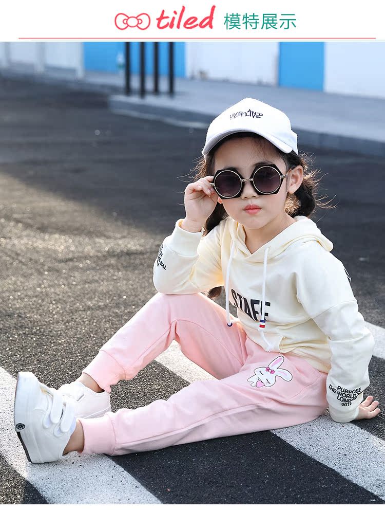 Quần bé gái 2018 mới cho bé gái mùa xuân và quần mùa thu bé gái phiên bản Hàn Quốc của quần cotton công chúa mặc quần tây quần cotton mỏng bé gái