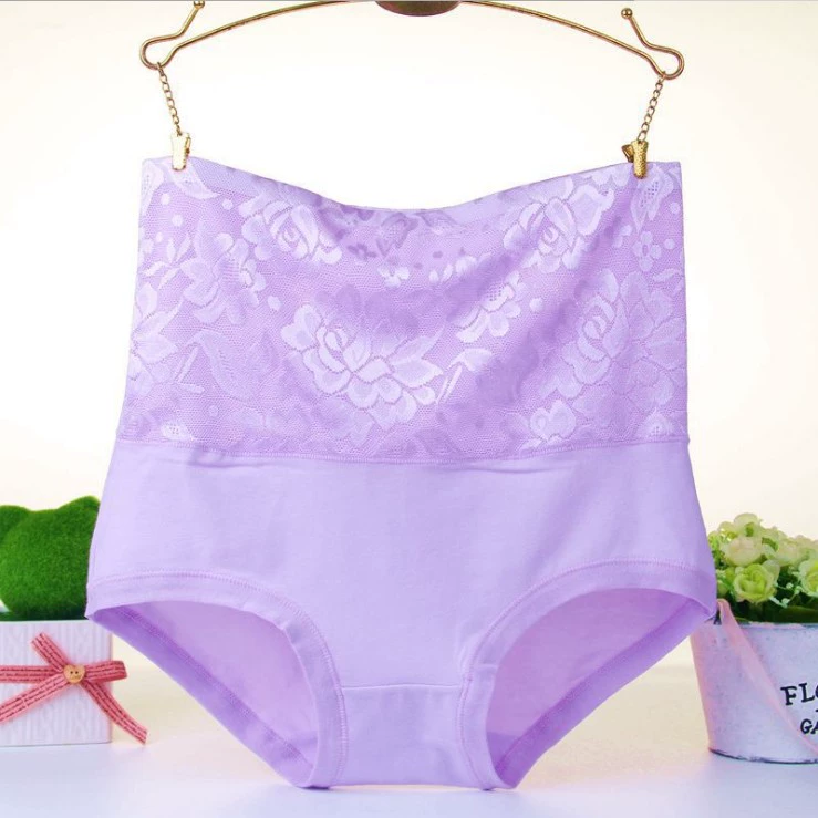 Đồ lót nữ cao eo bằng vải cotton trung niên có kích thước lớn