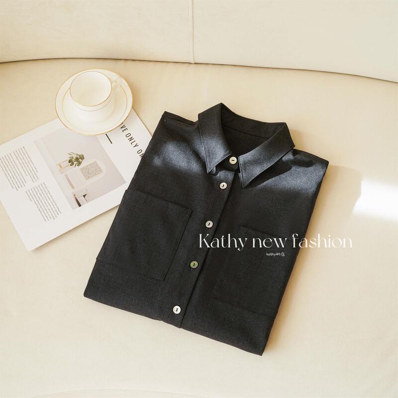 100% Sheep Wool Shirt, High-End Unisex Style Shirt Jacket, Can Be Worn Inside or Outside, Slimming, Early Autumn Outfit for Women, Gray and Black