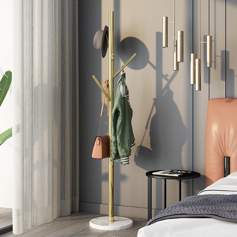 U Home | light and luxurious hanger sub-floor bedroom minimalist modern home vertical twigs cloister marble