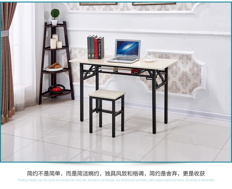 Bàn gấp đôi đơn giản 80 bàn 100 bàn ăn dài và ghế 40 học 50 bàn máy tính 120 * 60 * 75 - Bàn bàn ghế học sinh