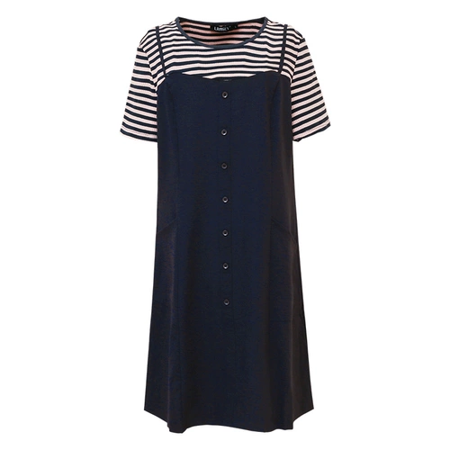 Летний дизайнерский комплект, платье, большой размер, по фигуре, тренд сезона