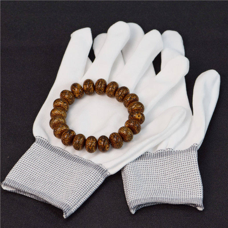 Wen play pan bead nano gloves cotton polished paste universal pan star moon bodhi plate small leaf rosewood bracelet