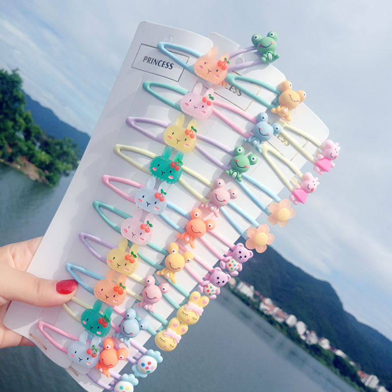 Child hair clip headwear cute minimalist baby cartoon clips Broken Hair without injury BB clip little girl child headwear