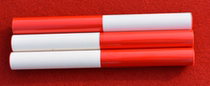 Relay baton for track and field competition aluminum alloy wooden childrens red and white PVC baton for campus sports