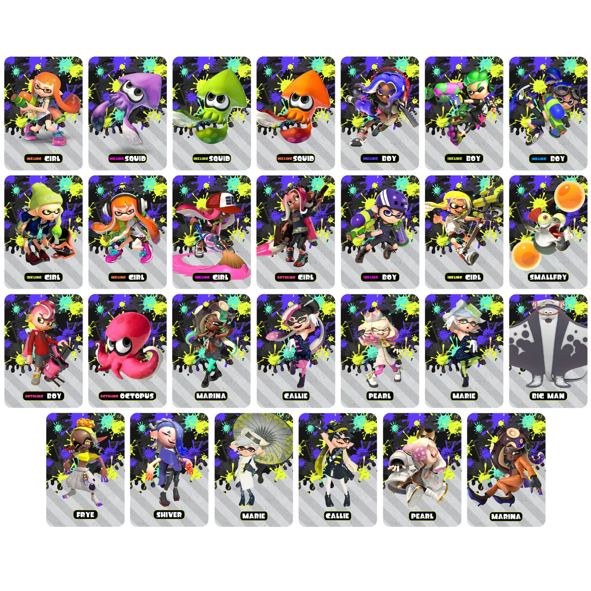 Splatoon 3 amiibo Caspra Escape Splatoon 123rd generation universal clothing nfc linkage card