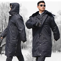 Thickening long army cotton coat male winter special soldiers security cotton clothing female northeast cold protection and warm cotton