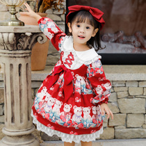 Childrens lolita Dress Baby lolita Skirt Spring and Autumn Little Girl Dress Girl lolita Princess Dress