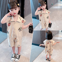 Baby One-piece Clothes Summer Thin 1-3-year-old baby girl child Harvest girl outside of summer clothes dress Princess Yangqi Children 0