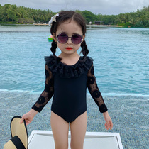 Child Bathing Suit Girl Xia Cute Baby Conjoined Swimsuit Net Red 2022 Children Beach Swimsuit Summer Princess