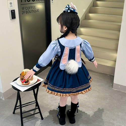 Дисней, кролик, наряд маленькой принцессы, вечернее платье, осенняя юбка, офицер полиции, стиль Лолита