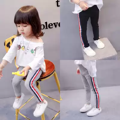 Female treasure pants Spring and Autumn wear Princess 1-3 years old girl pure cotton baby pants baby pants thin tide 2