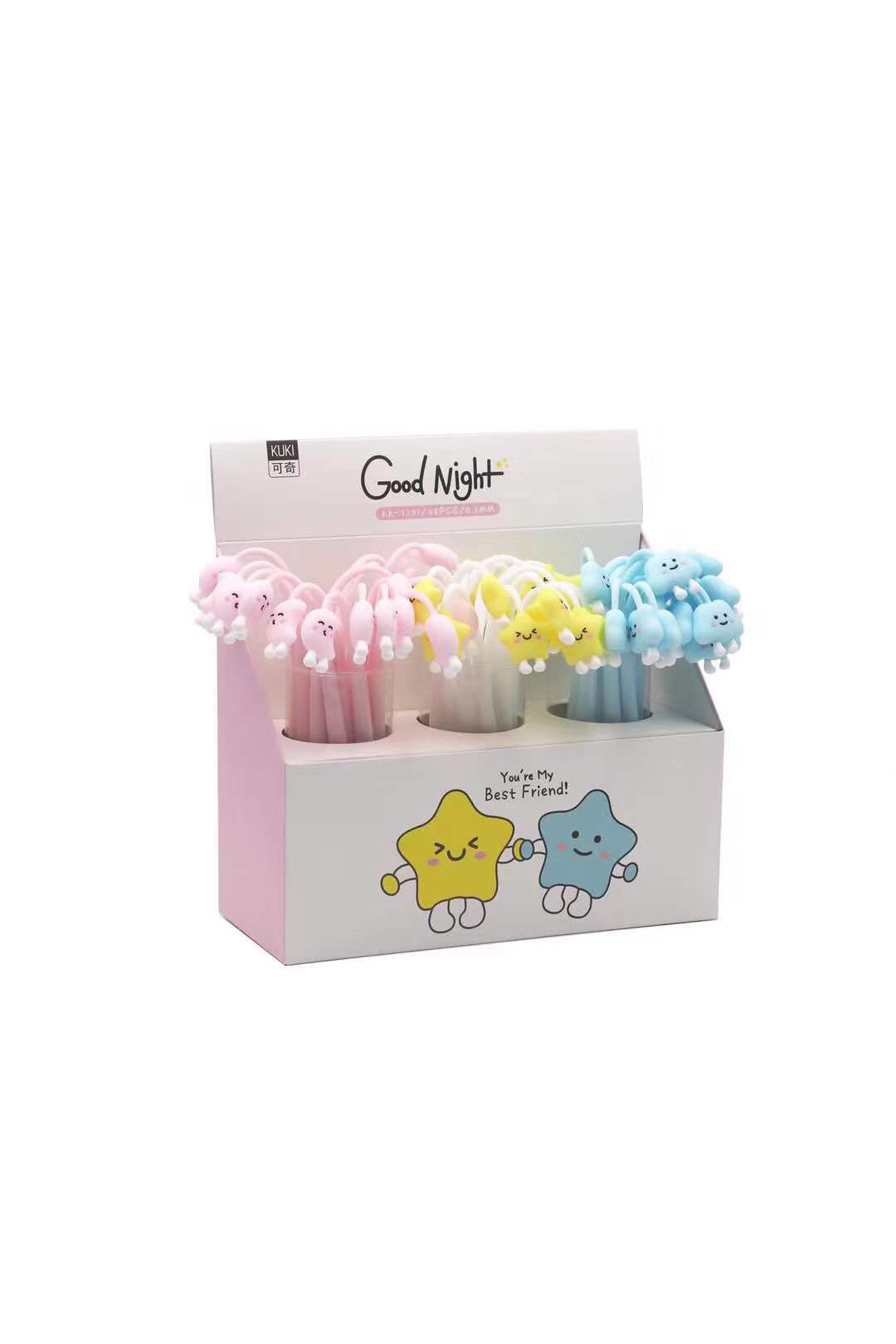 Can Chi 7201 Wow Cute Good Night Middle Sex Pen Creative Student Stationery Middle Sex Pen Students Reward Prize Gift