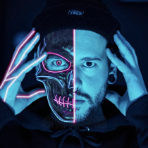 Dead God Fucked Up Mask Full Face LED Shine Dance Props Creative Popularity New Horror Bone Skull Mask