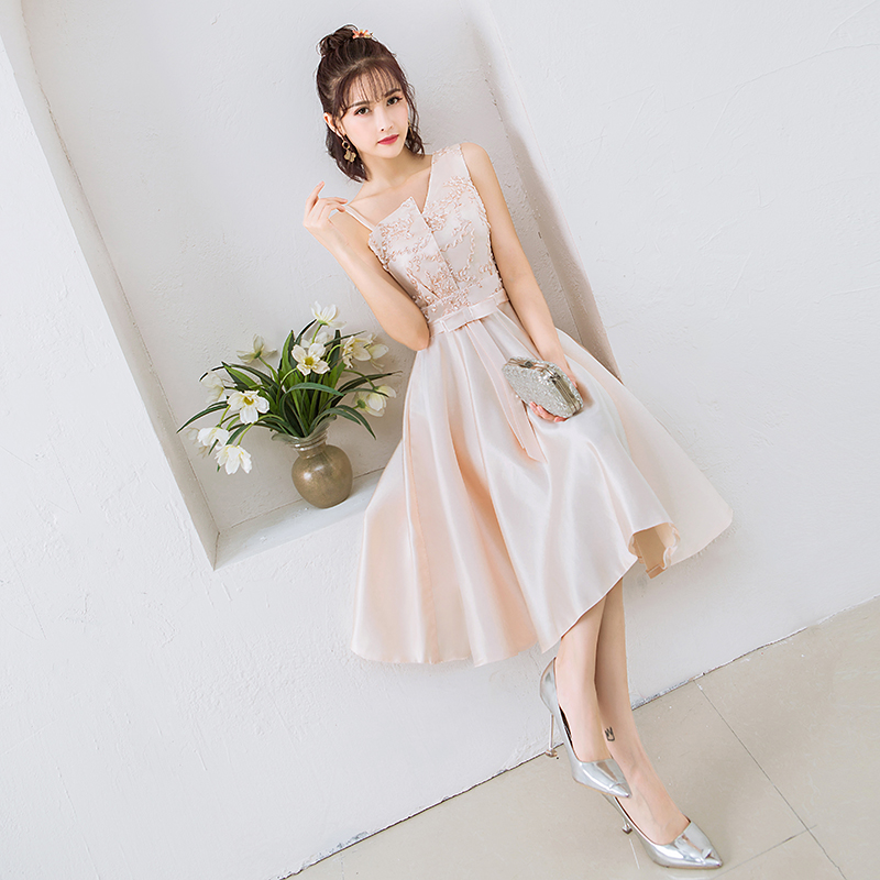 2020 mới ăn mặc sinh nhật Đảng Dress Độc vai Chị Nhóm Bridesmaids dài tối ăn mặc của phụ nữ