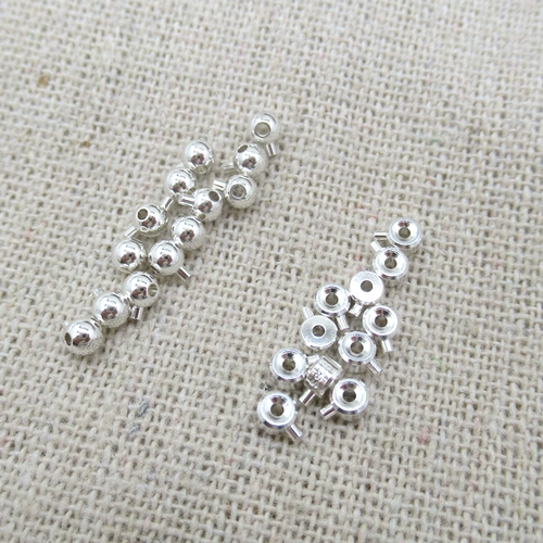 Ожерелье и браслет, стальная проволка, шелковые нитки с бусинами, застежка, аксессуар, серебро 925 пробы, функция геолокации, фиксаторы в комплекте