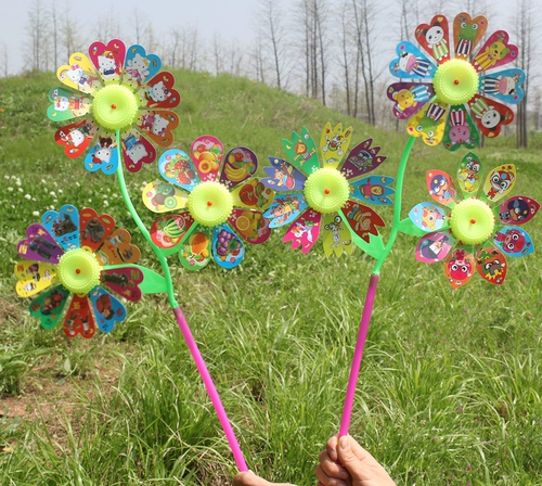 Дорожная пластиковая мультяшная игрушка «Ветерок» на солнечной энергии, DIY, подсолнух, подарок на день рождения
