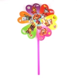 特价儿童手持风车玩具小孩卡通大风车塑料七彩色户外可爱风车包邮