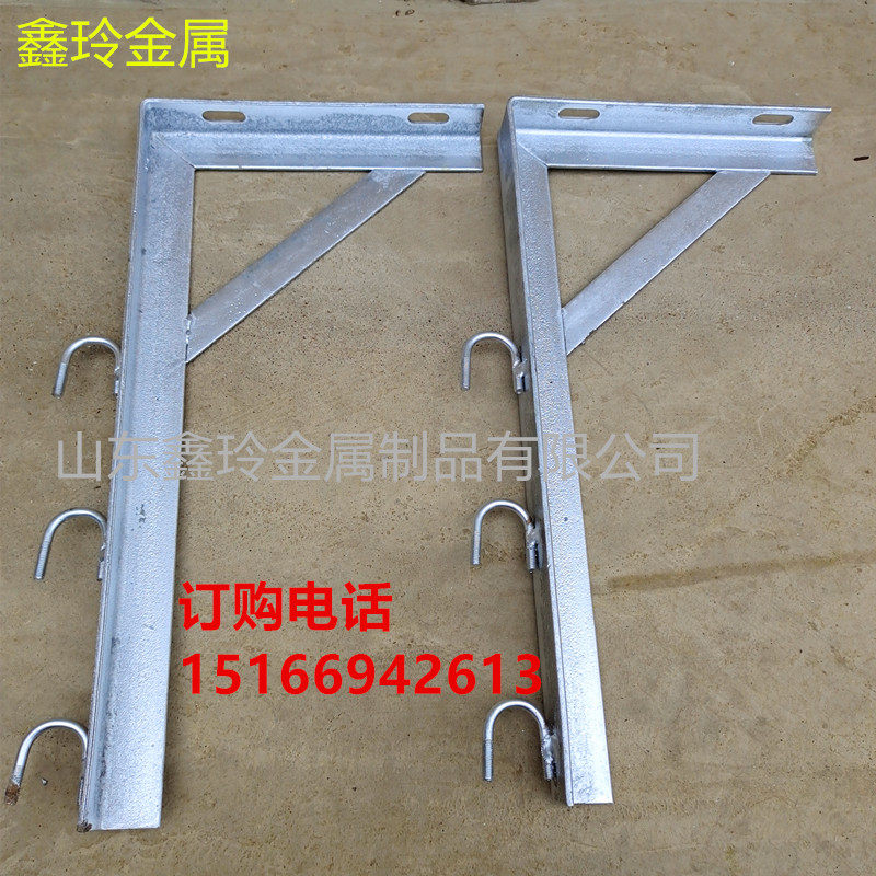 Factory direct angle iron bracket angle iron tripod galvanized cable bracket gas pipe bracket T-type bracket