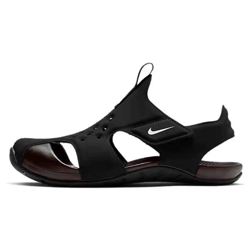 Nike, детские летние сандалии для мужчин и женщин, нескользящая износостойкая пляжная обувь, мягкая подошва