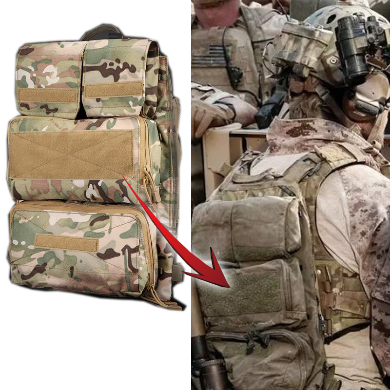 US Military Seal Commando SEAL Tactical Vest JPC2 0 Accessories Pack Large Capacity Expansion Zipper Combo Bag-Taobao