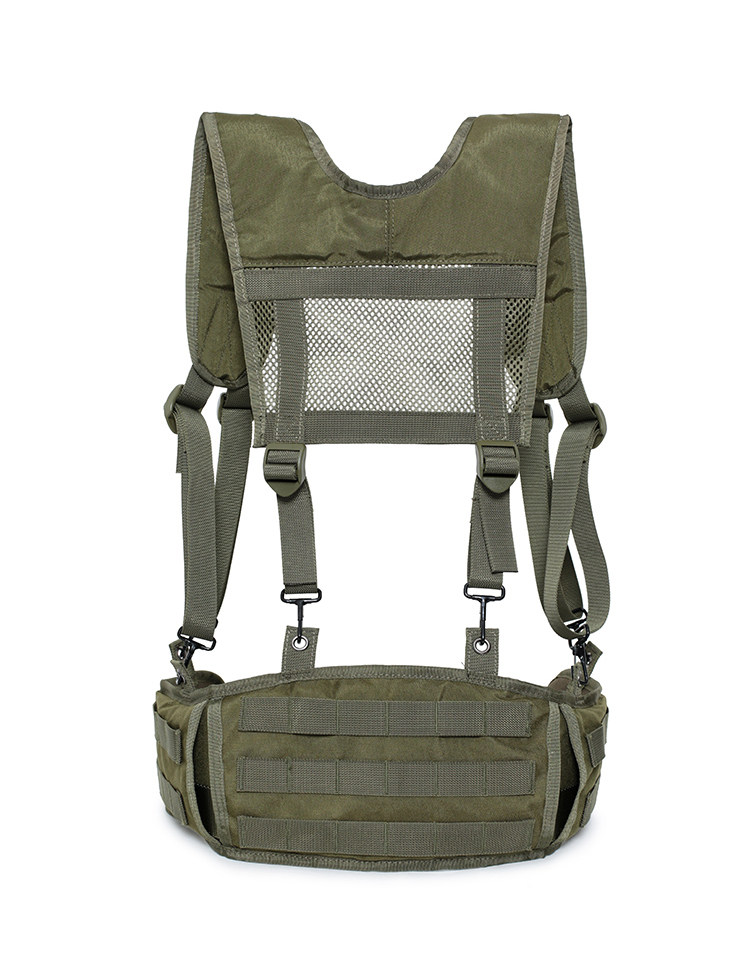 Training Chest Rig Taktische Weste Pack Magazintasche Tasche Molle Hängende Trage EMR Grün Camouflage – Detail 19