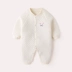 Onesies baby winter air cotton haze 0-3 tháng quần áo sơ sinh cotton nữ bé pyjama ấm Áo liền quần