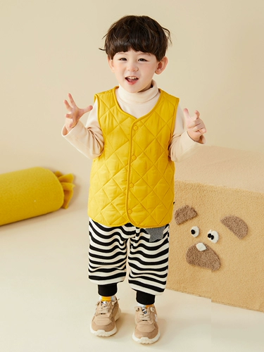 Детский флисовый демисезонный жилет, майка топ, милый удерживающий тепло зимний пуховик для мальчиков, в западном стиле