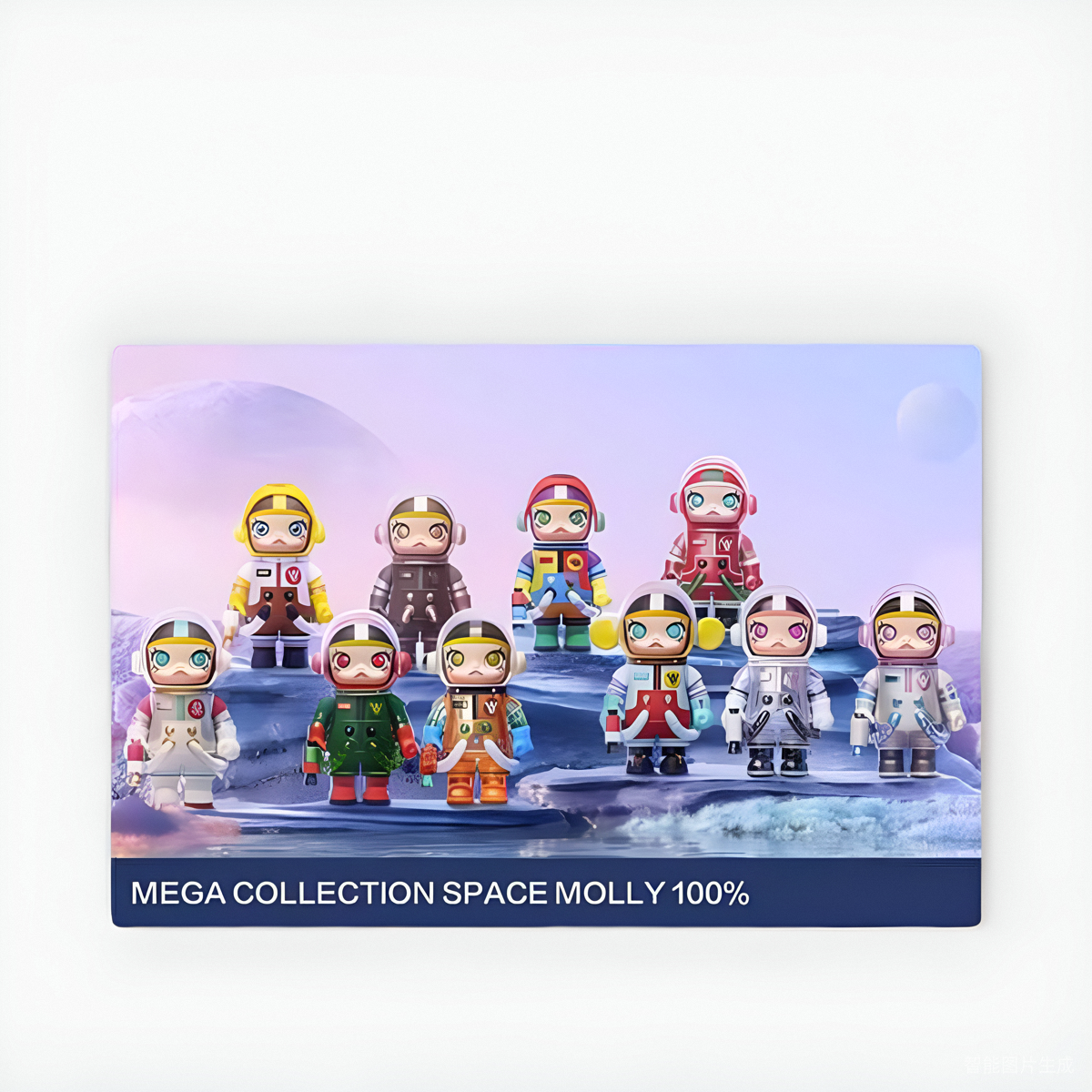 Bubble Mate Met MEGA Collection Series 100% Space Molly Jasmine Second Generation Blind Box Handle Girl Girls