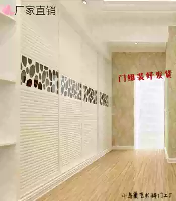 Mobile door wardrobe custom glass sliding door wardrobe sliding door shutter door shutter door assembled for delivery