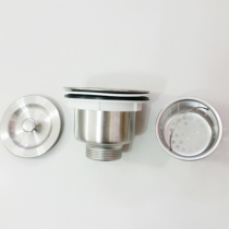 Stainless steel water drain dishwashing plate sewer accessories old kitchen washing basin sewer fittings single tank