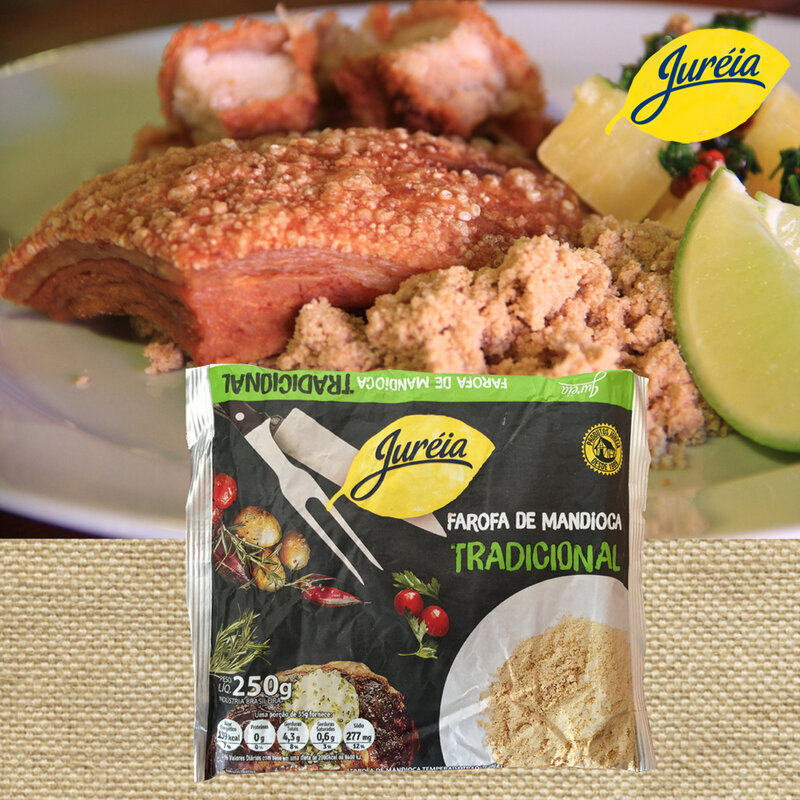 Jureia Farofa Brazil imports barbecue powder flavored barbecue dips spilled BBQ taste temporary food