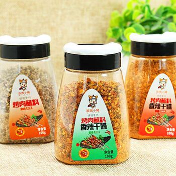 Hungry Piglet Bbq Dip Seasoning Cumin Extra Spicy Original Flavor Seasoning for Skewers Hot Pot Dry Dip Bottle 100g