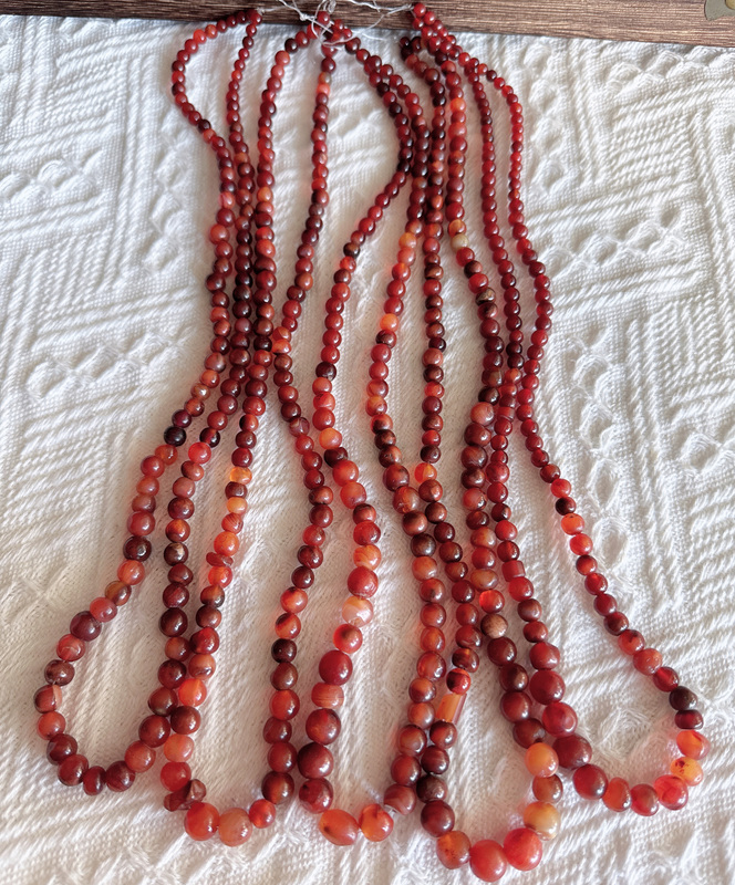 Qing Dynasty Agate Bead Strings, Old Agate Beads, Ancient Red Agate Beads, Qing Dynasty Necklace Loose Beads, Ancient Agate Beads