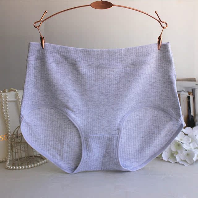 Mới cao eo chủ đề cotton đồ lót phụ nữ thoải mái thoáng khí tăng hông kéo dây kéo sợi cotton tóm tắt của phụ nữ quan lot nu
