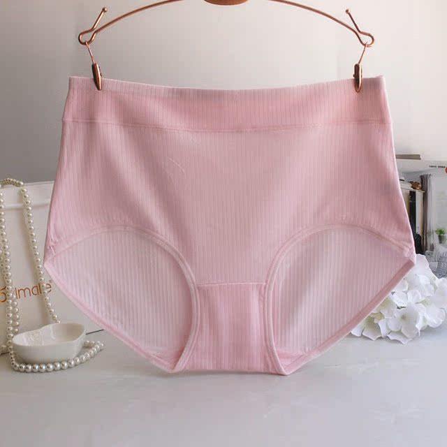 Mới cao eo chủ đề cotton đồ lót phụ nữ thoải mái thoáng khí tăng hông kéo dây kéo sợi cotton tóm tắt của phụ nữ quan lot nu