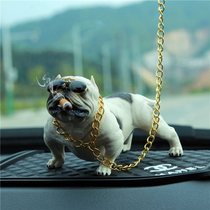  Simulation French bulldog French bull pet statue dog decoration Car car boutique bully dog model decoration