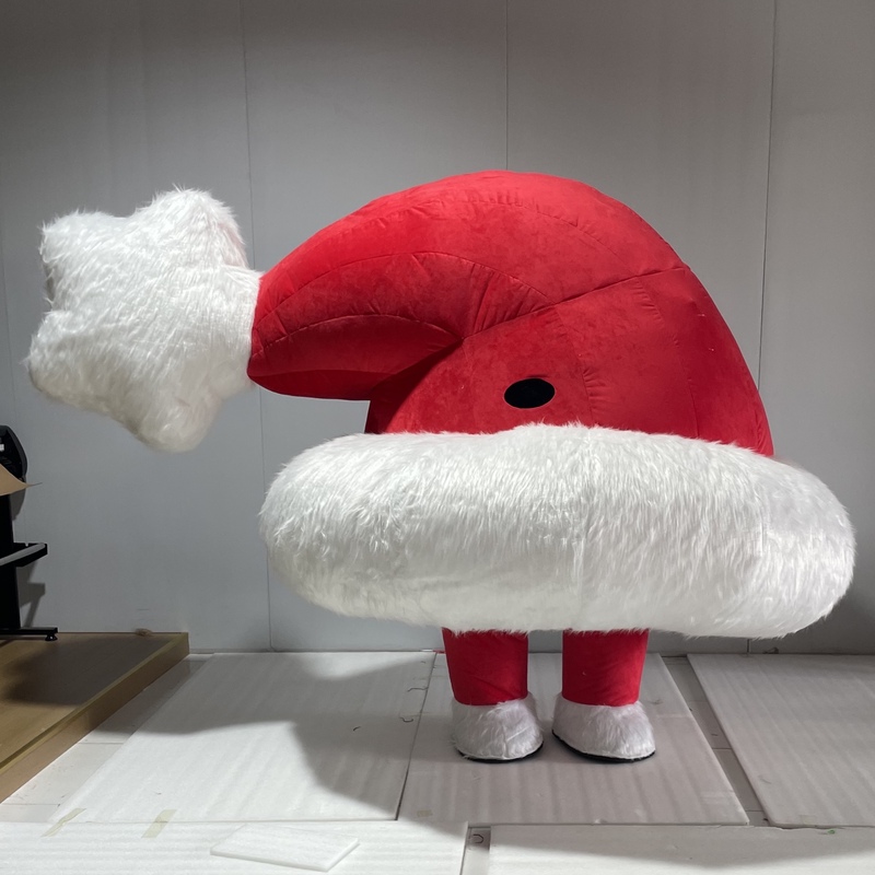 Export Quality Christmas Hat Inflatable Mascot Costume Santa Claus Snowman Reindeer Walking Cartoon Character Costume Export Quality Christmas Hat Inflatable Mascot Costume Santa Claus Snowman Reindeer Walking Cartoon Character Costume