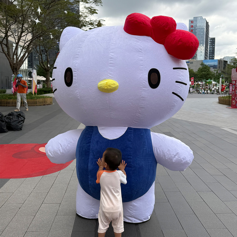 Inflatable Kt Cat Plush Costume Walking Hellokitty Kate Cat Performance Costume Shopping Mall Event Display Decoration