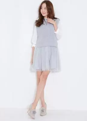 Свитер, жилет, японский милый комплект, милое платье