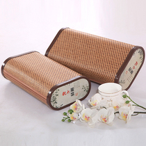 Khan steam room special natural bamboo pillow rectangular single person cervical mat health hollow pillow new products