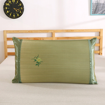 Xi Ye grass pillowcase summer thickened Pillow summer single straw mat Ice Silk pillow case pair of Pat 2