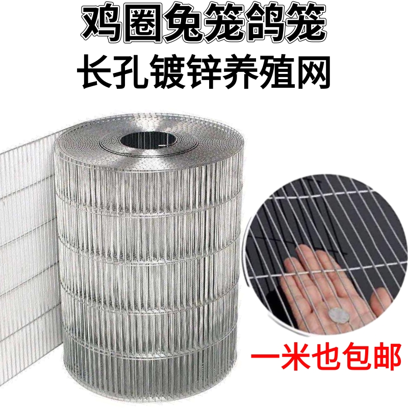 Galvanized barbed wire pigeon cage net Quail cage Long hole welded wire mesh Chicken domestic assembly protective breeding net Rabbit cage