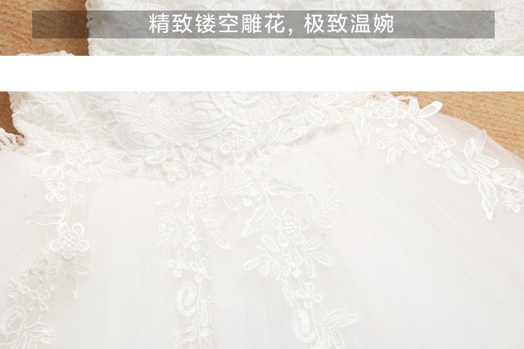Hoa cô gái ăn mặc nữ mới công chúa váy cô gái ăn mặc pettiskirt váy cưới màu trắng trẻ em sáu một trang phục váy xòe cho bé gái 