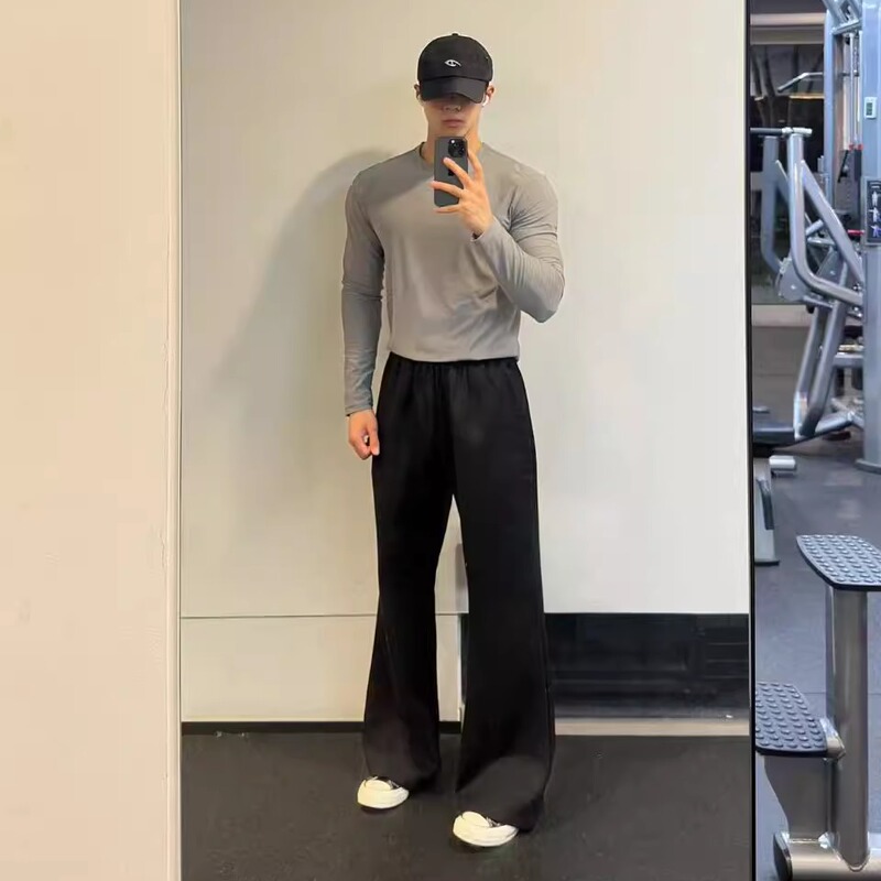 Illusion Unit Space Cotton Straight-Leg Pants, Soft and Smooth for Everyday Wear Illusion Unit Space Cotton Straight-Leg Pants, Soft and Smooth for Everyday Wear